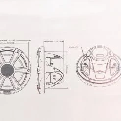 Fusion SG-FL77SPC Signature Marine Speakers With LED 7.7in 280W Chrome -Seasound Electronics Store 010 01428 11 5