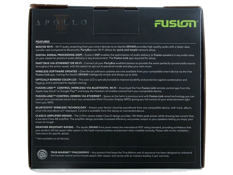 Fusion MS-SRX400 Apollo Marine Zone Stereo With Built-In Wi-Fi 5 Fusion MS-SRX400 Apollo Marine Zone Stereo With Built-In Wi-Fi - Image 5