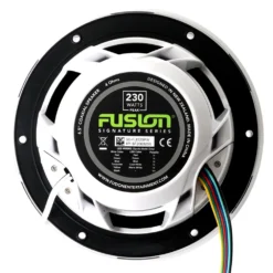Fusion Signature Series 3 Sports White Coaxial Marine Speakers CRGBW LED 6.5in 230W -Seasound Electronics Store 108525 4 n