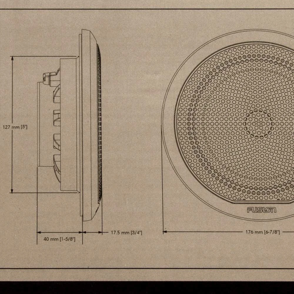 Fusion EL Series Shallow Mount Marine Speakers 6.5in 80W White 3 Fusion EL Series Shallow Mount Marine Speakers 6.5in 80W White - Image 3