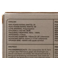 Fusion EL Series Shallow Mount Marine Speakers 6.5in 80W White 11 Fusion EL Series Shallow Mount Marine Speakers 6.5in 80W White -Seasound Electronics Store 117965 4 n