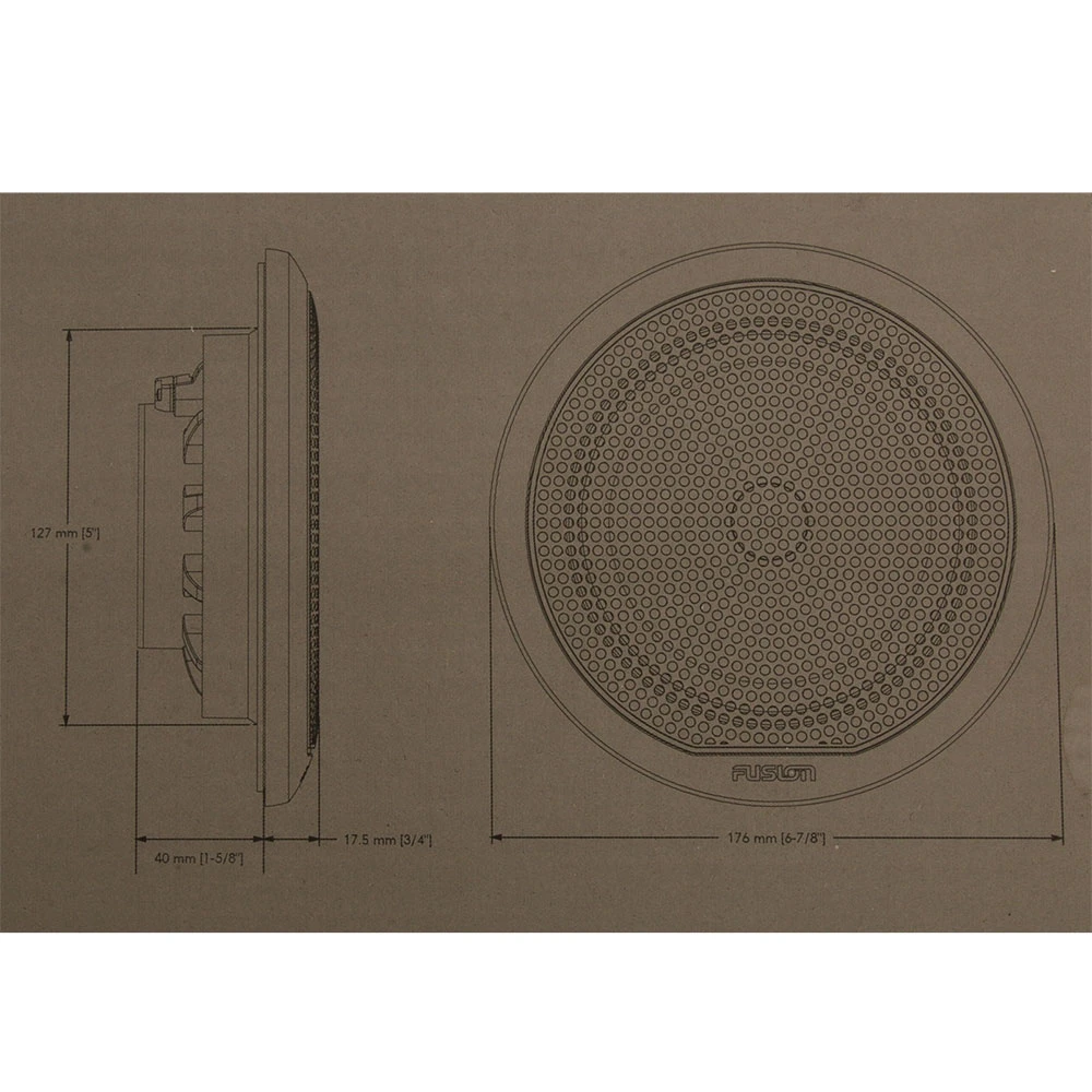 Fusion EL Series Shallow Mount Marine Speakers 6.5in 80W Black 3 Fusion EL Series Shallow Mount Marine Speakers 6.5in 80W Black - Image 3
