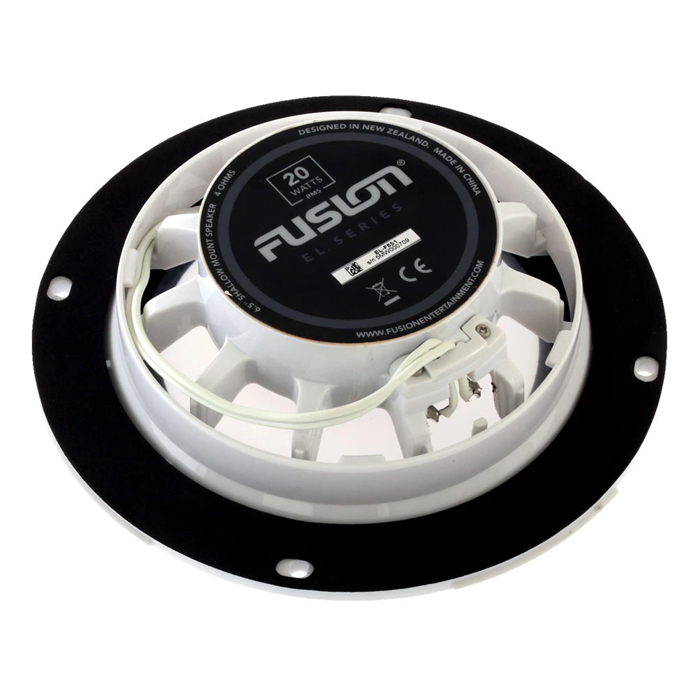 Fusion EL Series Shallow Mount Marine Speakers 6.5in 80W Black 8 Fusion EL Series Shallow Mount Marine Speakers 6.5in 80W Black - Image 8