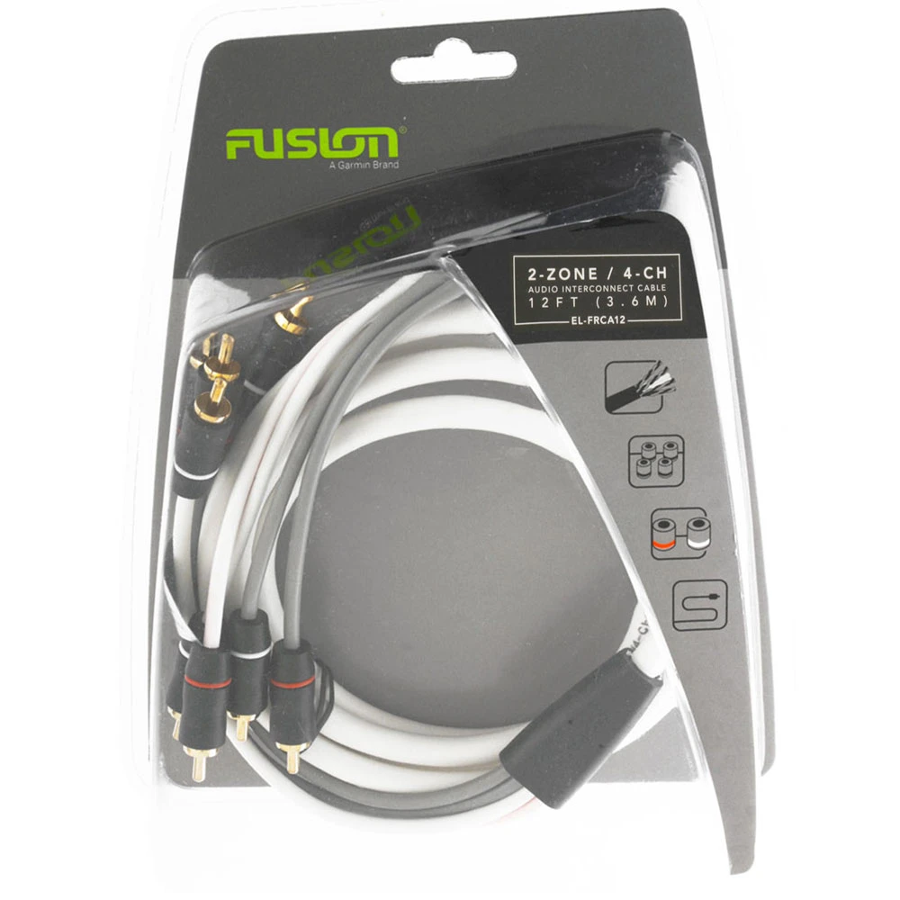Fusion EL-FRCA12 Standard 4-Way Twisted RCA Cable 3.6m 1 Fusion EL-FRCA12 Standard 4-Way Twisted RCA Cable 3.6m