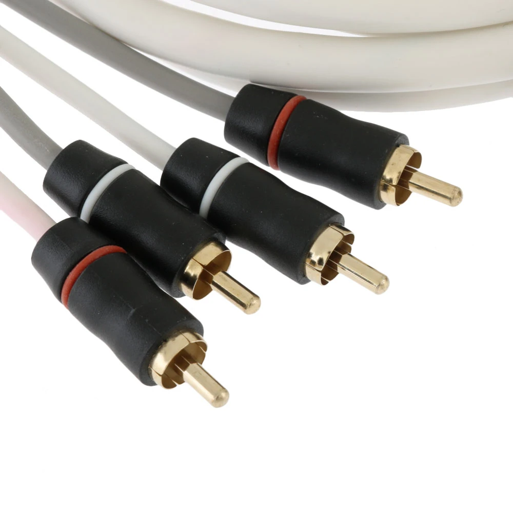 Fusion EL-FRCA12 Standard 4-Way Twisted RCA Cable 3.6m 2 Fusion EL-FRCA12 Standard 4-Way Twisted RCA Cable 3.6m - Image 2