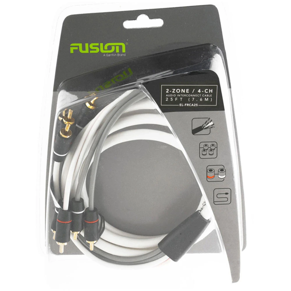 Fusion EL-FRCA25 Standard 4-Way RCA Cable 7.6m 1 Fusion EL-FRCA25 Standard 4-Way RCA Cable 7.6m
