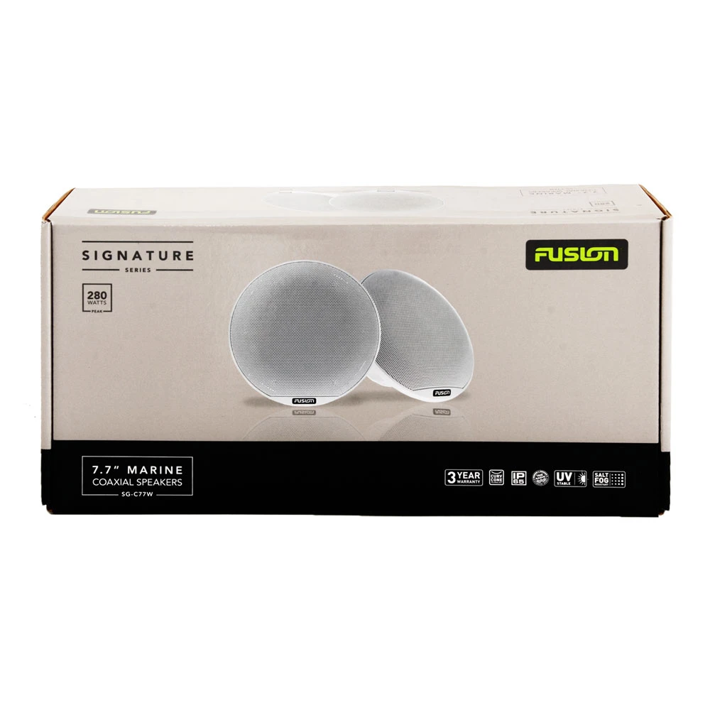 Fusion Signature Series Classic White Speakers 7.7in 280W 1 Fusion Signature Series Classic White Speakers 7.7in 280W