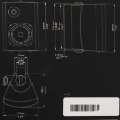 Fusion 2-Way Marine Box Speakers 4in 100W Pair 9 Fusion 2-Way Marine Box Speakers 4in 100W Pair -Seasound Electronics Store 5500 9