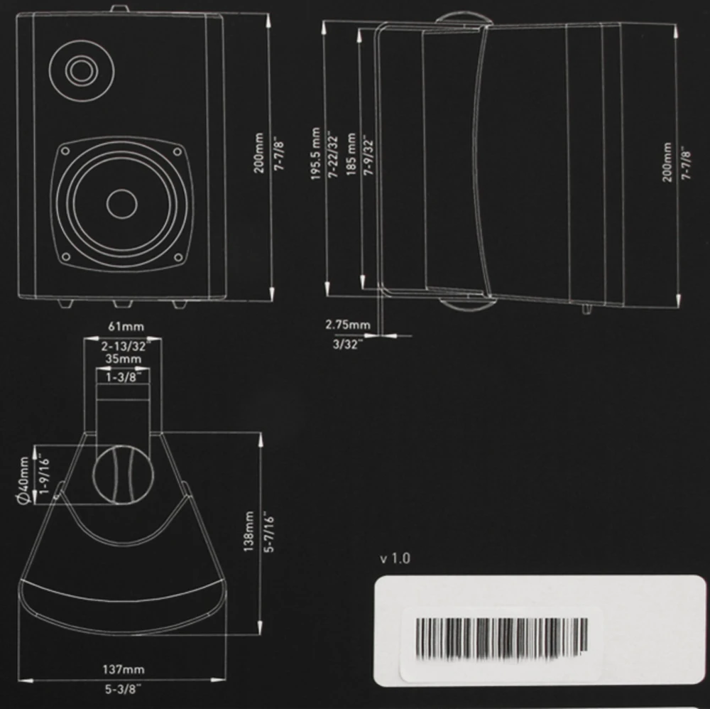 Fusion 2-Way Marine Box Speakers 4in 100W Pair 3 Fusion 2-Way Marine Box Speakers 4in 100W Pair - Image 3