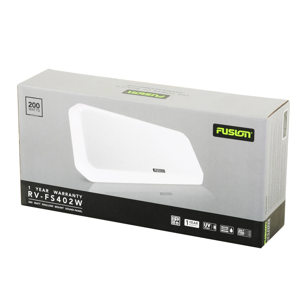 Fusion Sound-Panel All-in-One Shallow Mount Speaker System White 3 Fusion Sound-Panel All-in-One Shallow Mount Speaker System White - Image 3