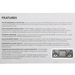 Fusion Sound-Panel All-in-One Shallow Mount Speaker System White 9 Fusion Sound-Panel All-in-One Shallow Mount Speaker System White -Seasound Electronics Store 91059 3