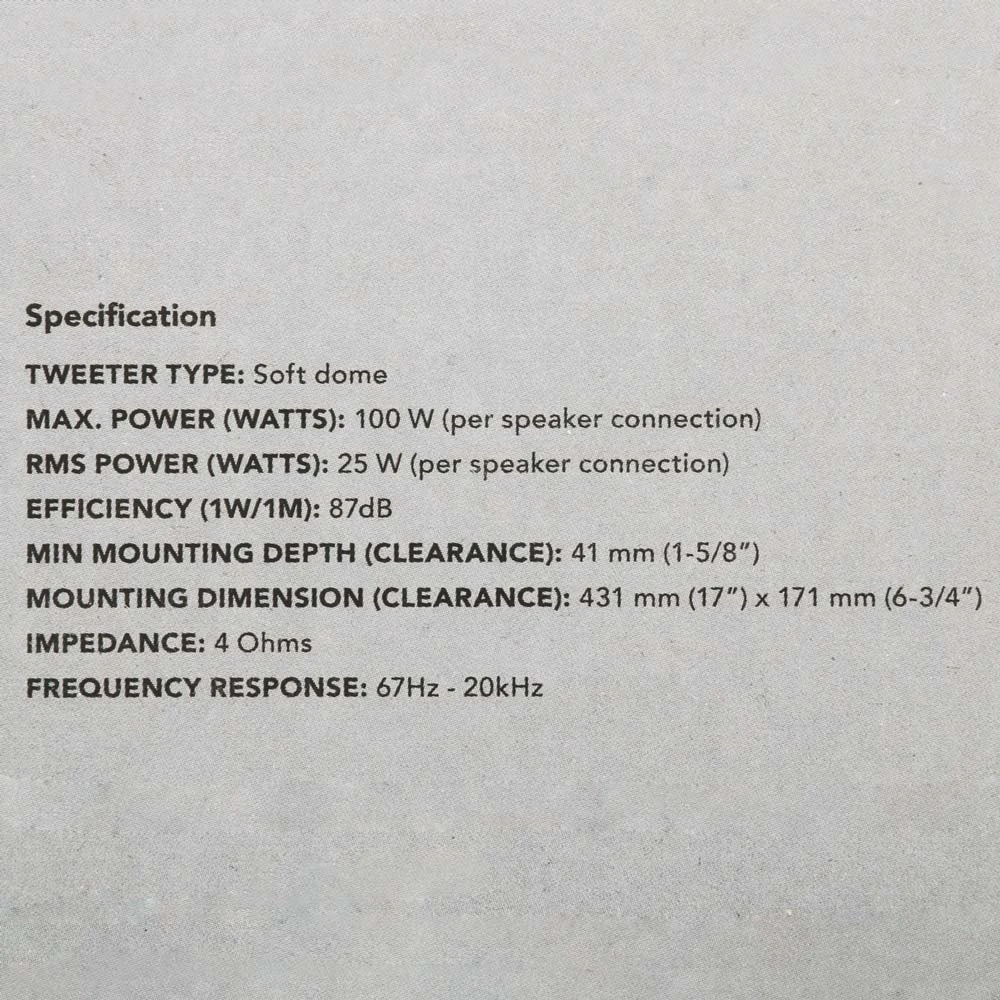 Fusion Sound-Panel All-in-One Shallow Mount Speaker System White 5 Fusion Sound-Panel All-in-One Shallow Mount Speaker System White - Image 5