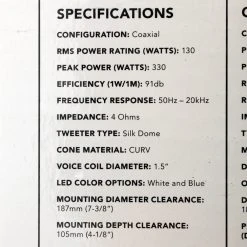 Fusion Signature 2-Way Coaxial Sports Chrome Marine Speakers With LED 8.8in 330W 10 Fusion Signature 2-Way Coaxial Sports Chrome Marine Speakers With LED 8.8in 330W -Seasound Electronics Store 91652 4 n
