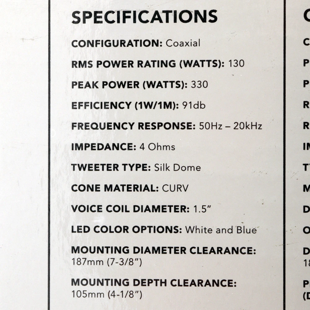 Fusion Signature 2-Way Coaxial Sports Chrome Marine Speakers With LED 8.8in 330W 4 Fusion Signature 2-Way Coaxial Sports Chrome Marine Speakers With LED 8.8in 330W - Image 4
