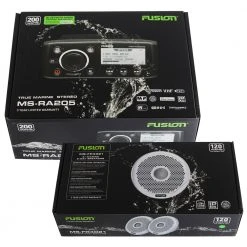 Fusion MS-RA205 Marine Stereo Package With Speakers