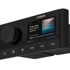 Fusion MS-RA210 Marine Entertainment System -Seasound Electronics Store ra210 flying left 1440x960