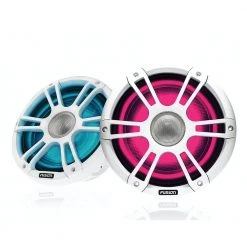 Fusion Signature Series 3 Sports White Coaxial Marine Speakers With Regulator 6.5in 230W -Seasound Electronics Store sg crgbw spw pair colour 02 65 1
