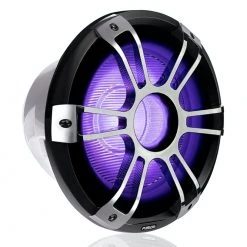 Fusion Signature 3 Sports Chrome LED Marine Subwoofer 12in 1400W -Seasound Electronics Store sg crgbw subwoofer spc right facing 12