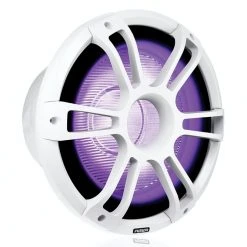 Fusion Signature 3 Sports White LED Marine Subwoofer 12in 1400W -Seasound Electronics Store sg crgbw subwoofer spw right facing 12